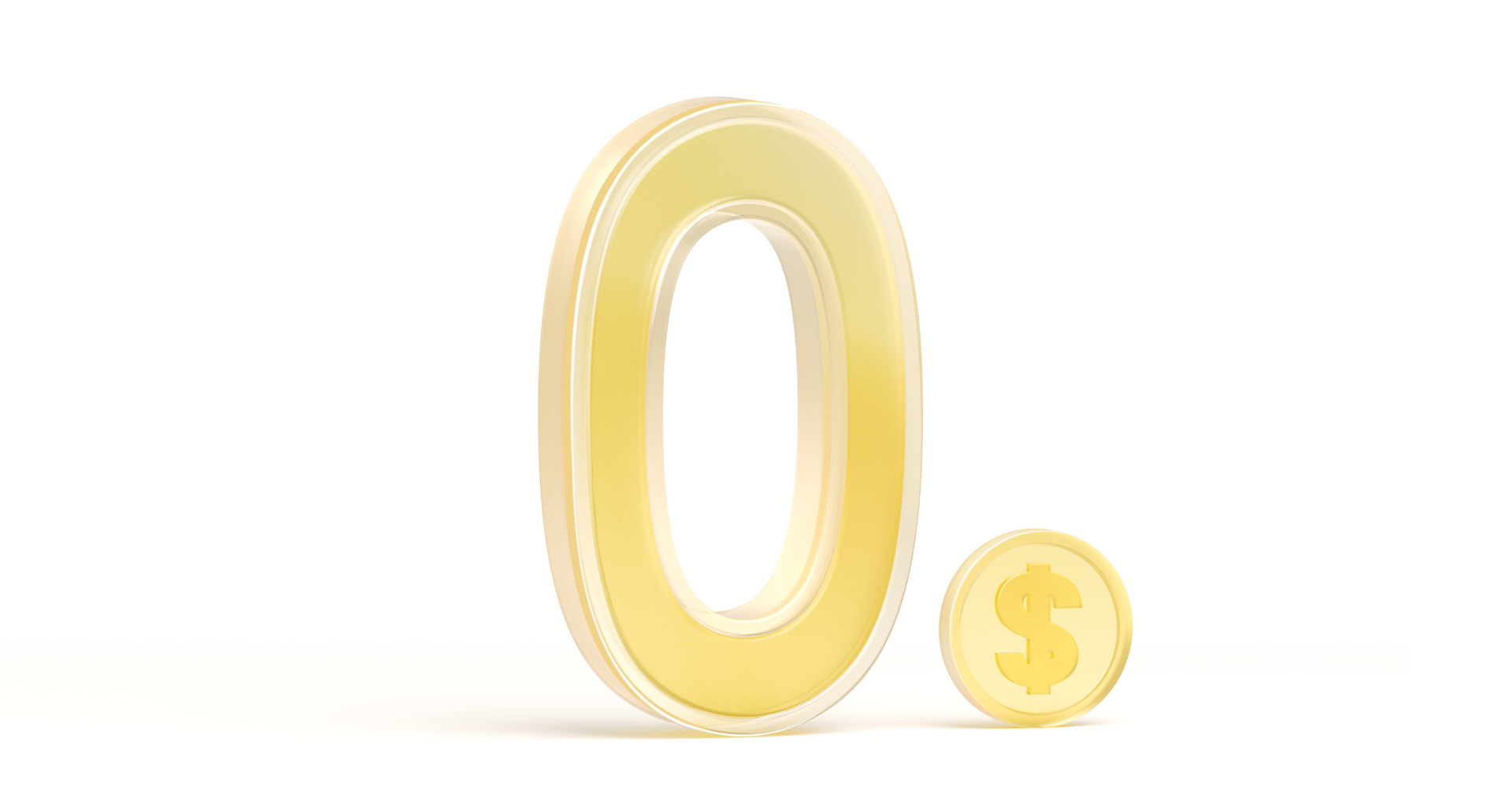 Zero subscription fee graphic