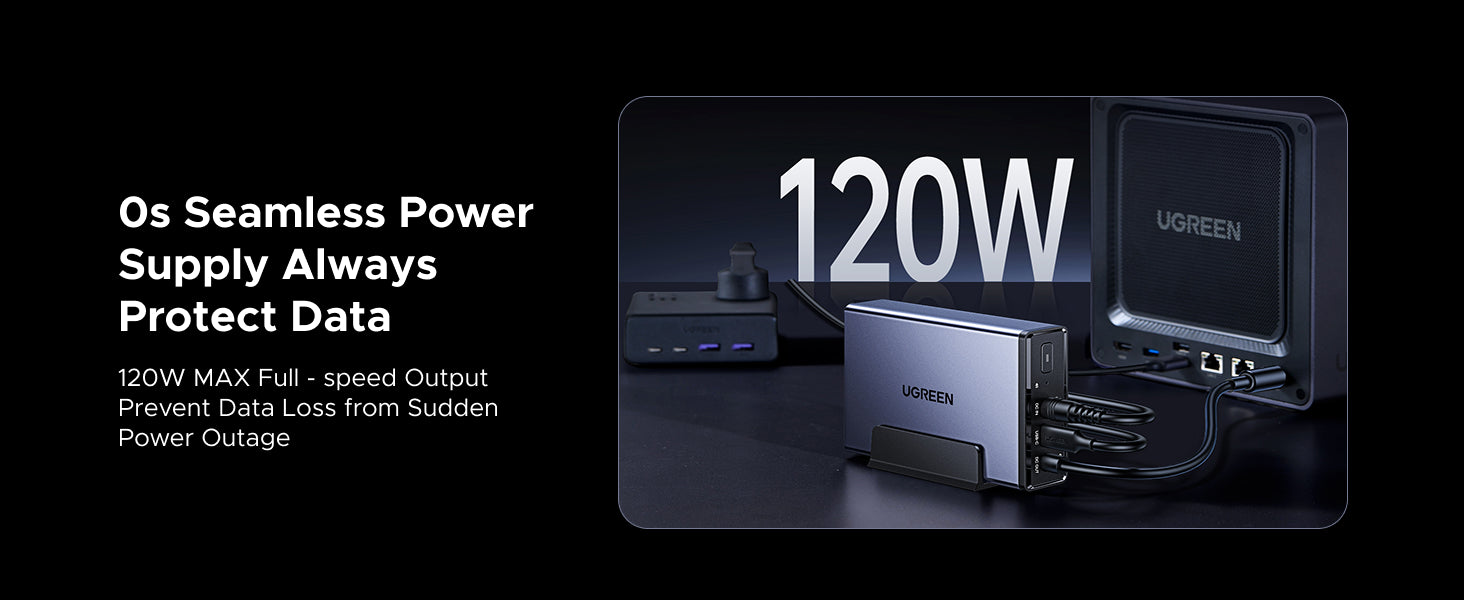 120W NAS UPS delivering stable power output for uninterrupted NAS operation and data protection