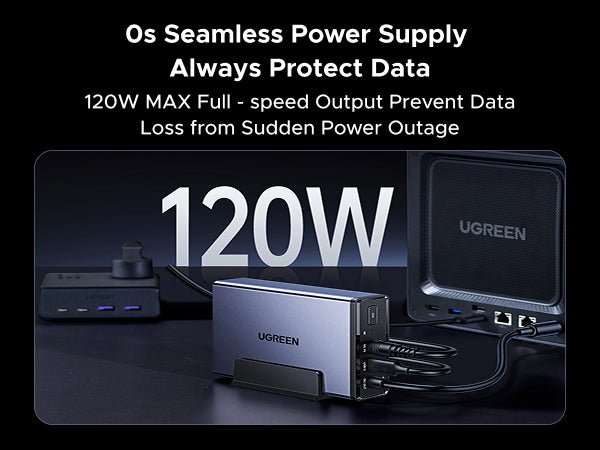120W NAS UPS delivering stable power output for uninterrupted NAS operation and data protection