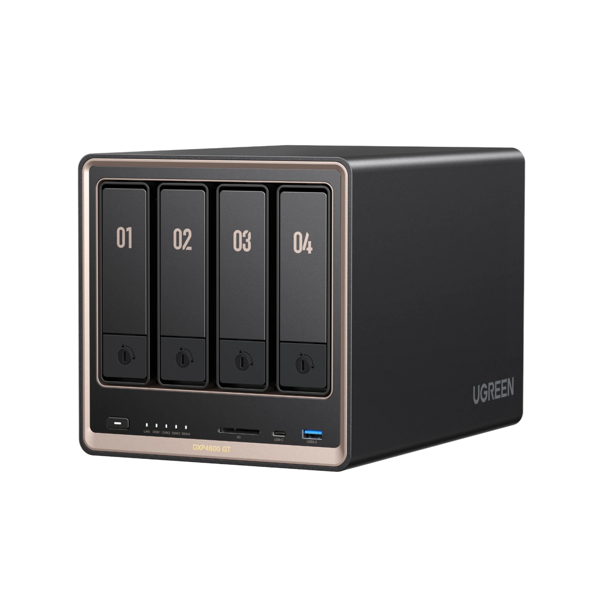 UGREEN DXP4800 GT 4-Bay NAS | Dual 10GbE, ECC & U.2 UGREEN DXP4800 GT 4-Bay NAS | Dual 10GbE, ECC & U.2