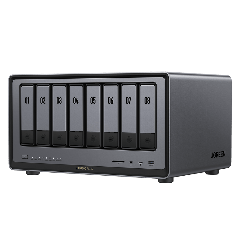 UGREEN NASync DXP8800 Plus with 8-Bay, 272TB Massive Data Storage and equiped with 12th Gen 10-core Intel® Core™ Processor