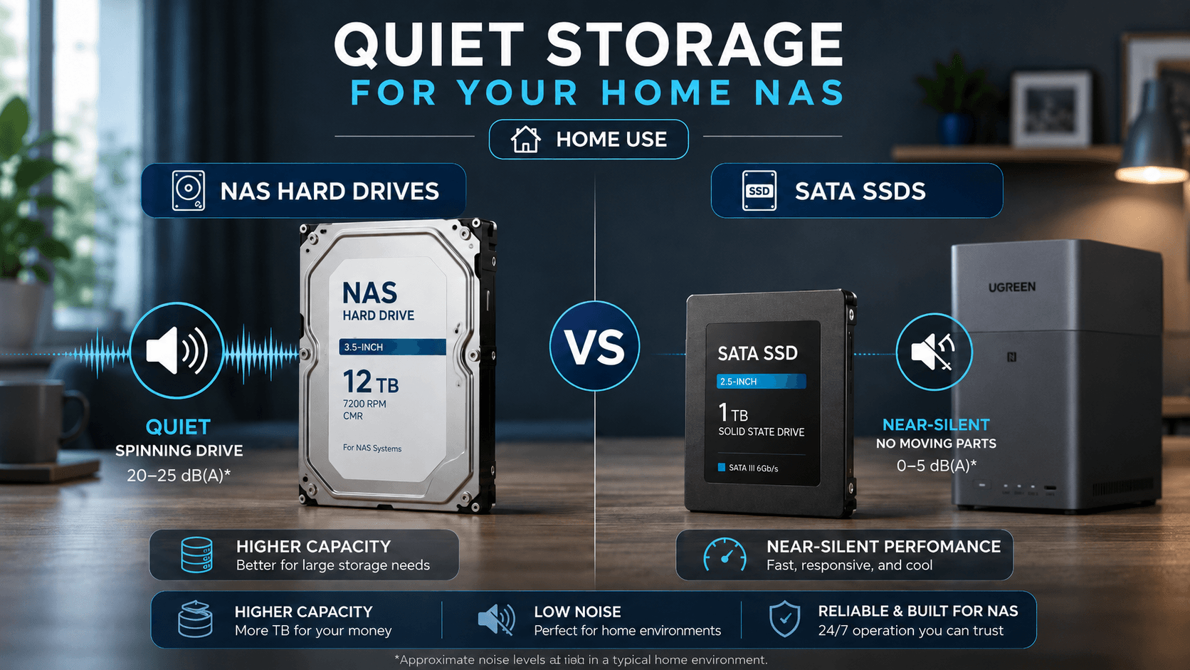 Top 6 Quietest NAS Drives for Home