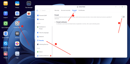 Configure Your NAS Firewall