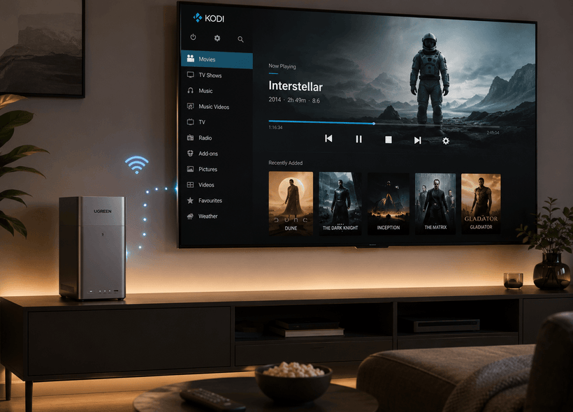 How to Connect Kodi to Your UGREEN NAS (SMB, NFS, WebDAV Guide)