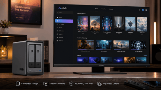 Using the UGREEN NAS DXP2800 to Install Jellyfin for Home Entertainment