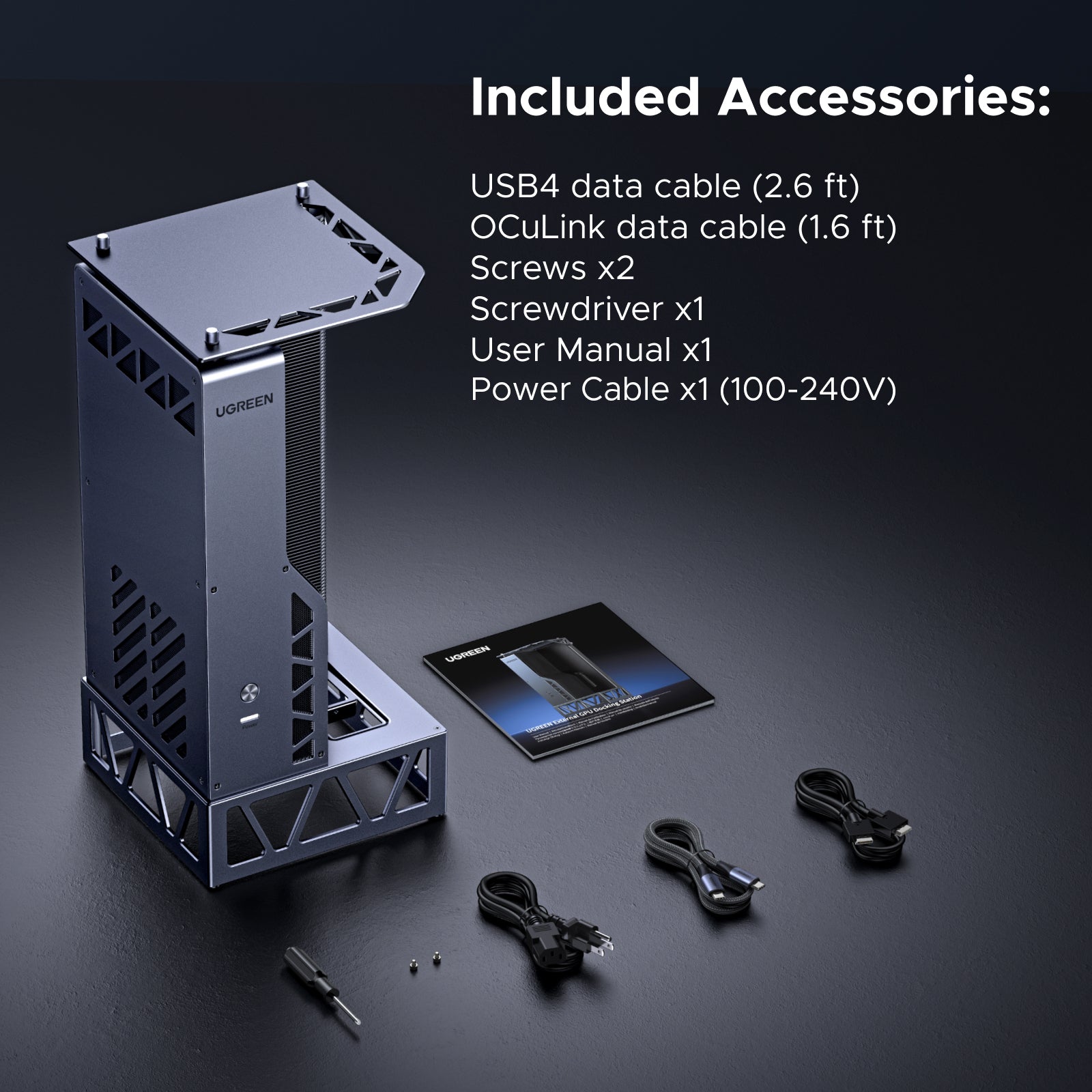 LinkStation eGPU Dock: 64Gbps OCuLink, USB4 & Built-in 850W PSU