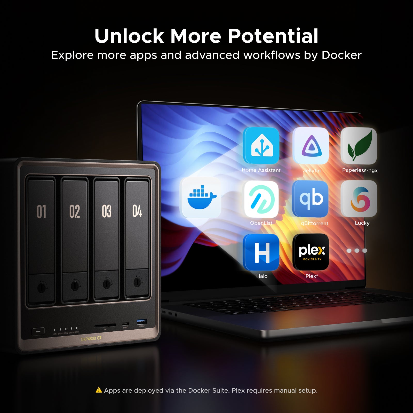 UGREEN DXP4800 GT 4-Bay NAS | Dual 10GbE, ECC & U.2