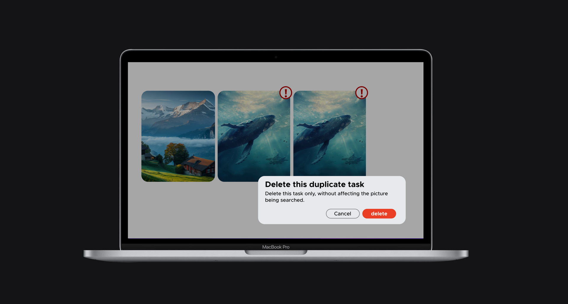UGREEN NASync  AI photo management showing duplicate photo detection and cleanup.