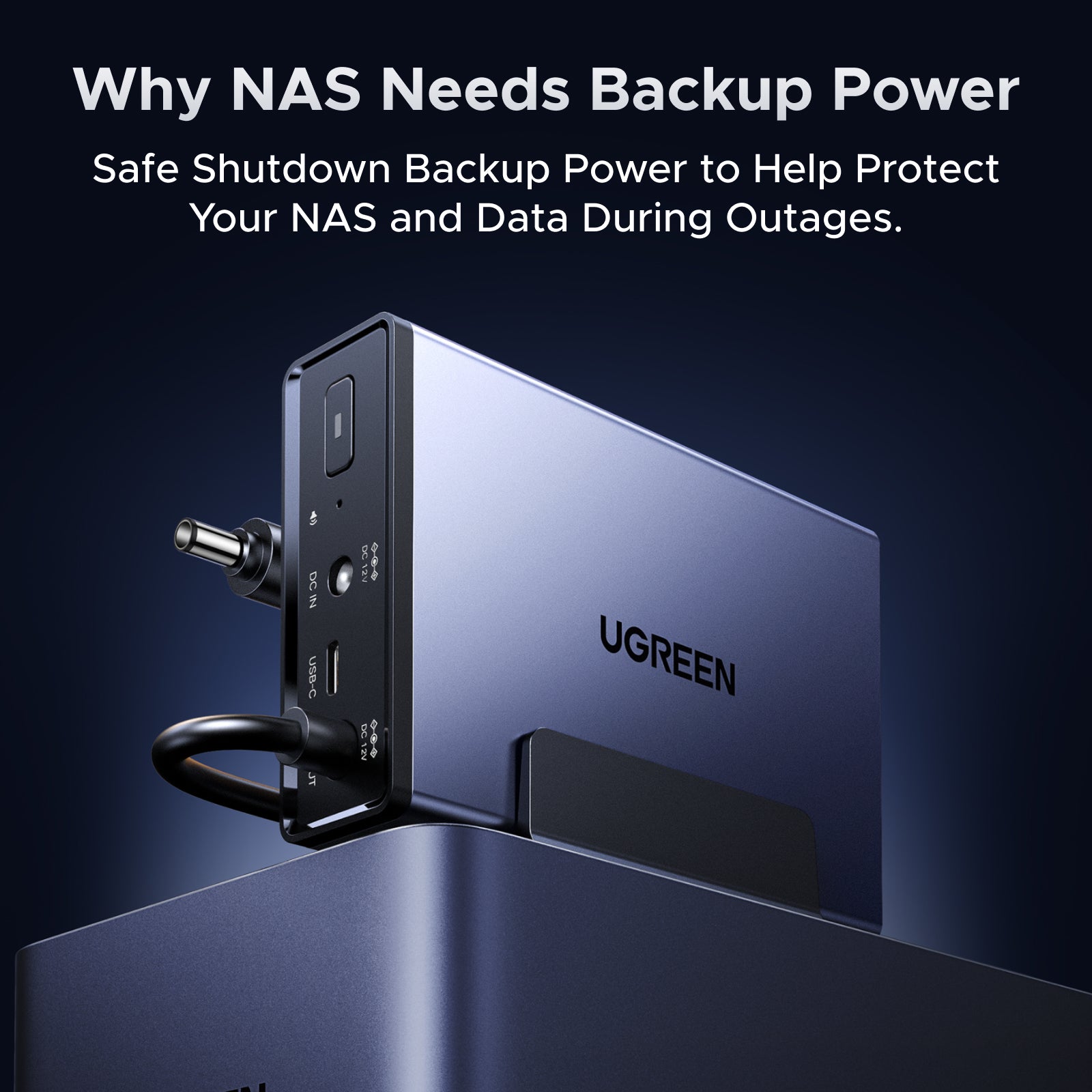 UGREEN UPS US2000 無停電電源装置 72W UGREEN NAS UPS US2000: 72W DC Uninterruptible Power Supply