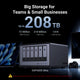 DXP6800 Ultra with up to 208 TB (32 TB x 6+8 TB x 2) storage capacity.