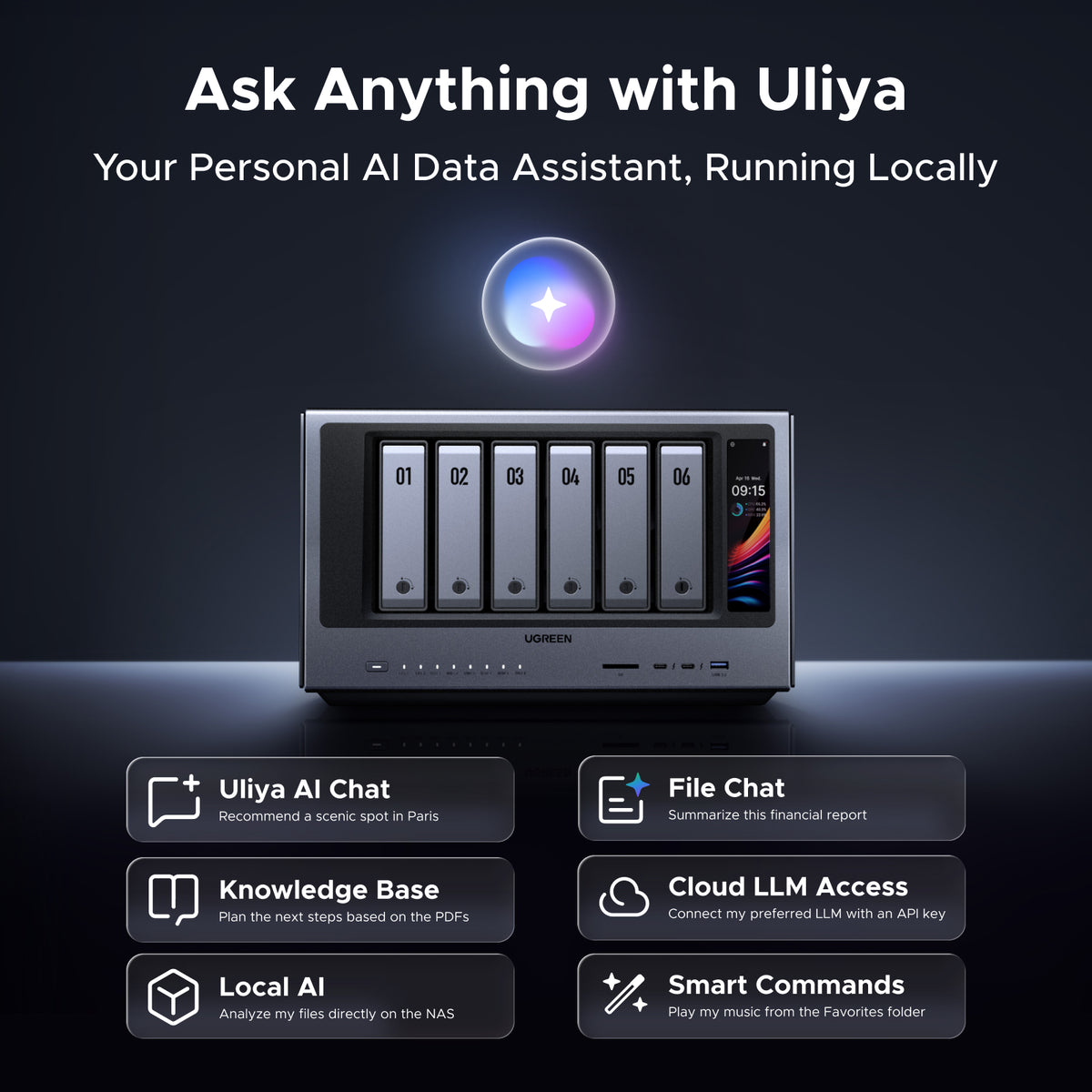 UGREEN iDX6011 Pro 6-Bay AI NAS