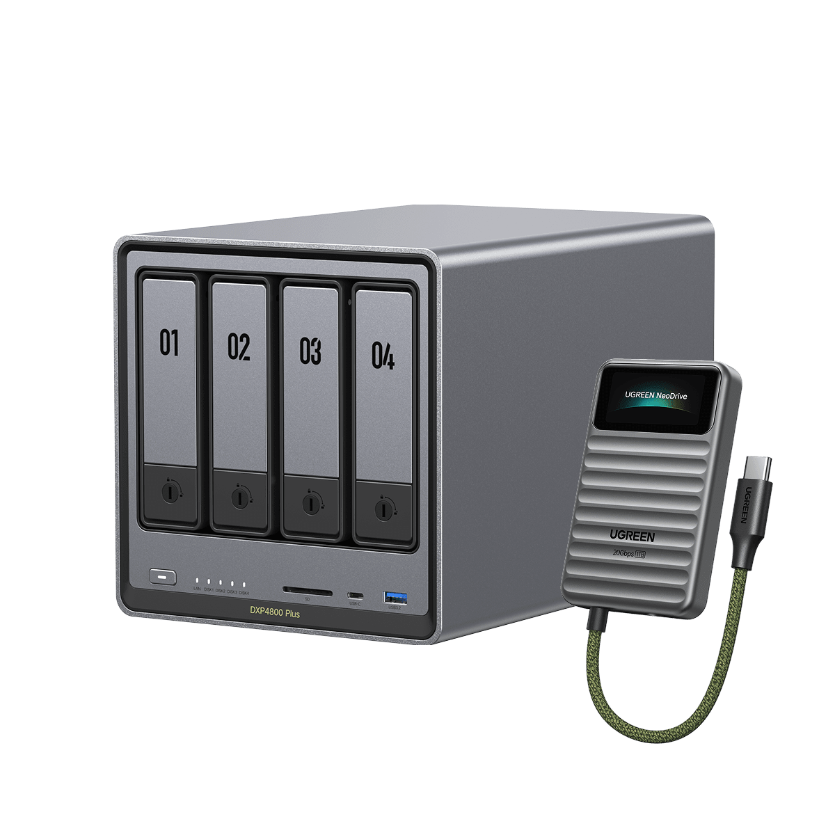 10GbE 4-Bay UGREEN DXP4800 Plus NAS for Content Creators 10GbE 4-Bay UGREEN DXP4800 Plus NAS for Content Creators