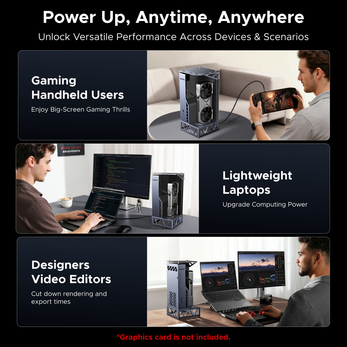 UGREEN LinkStation eGPU Dock with OCuLink 64Gbps & USB4 40Gbps