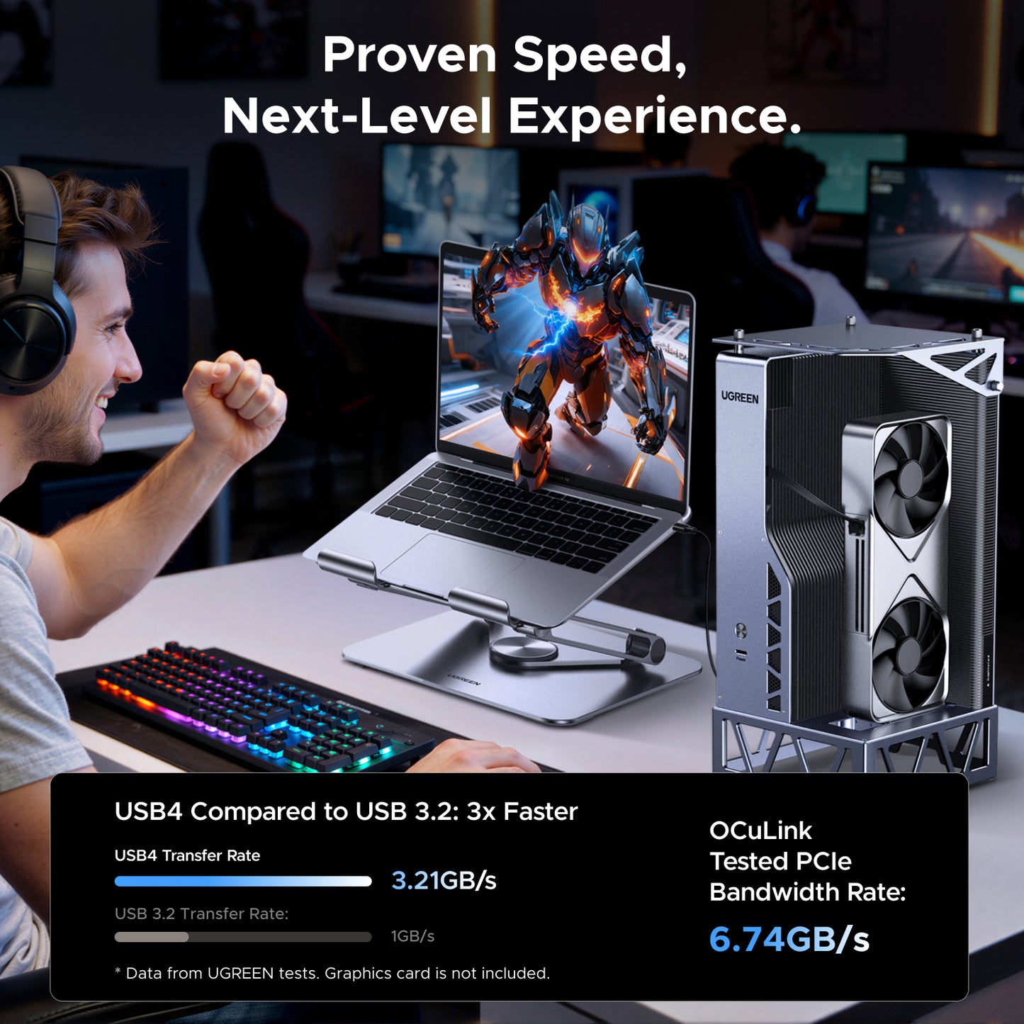 UGREEN LinkStation eGPU Dock with OCuLink 64Gbps & USB4 40Gbps