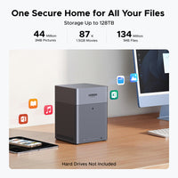 UGREEN NASync DH4300 Plus 4-bay NAS front angled view.