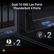 UGREEN NASync DXP8800 Ultra with dual 10GbE LAN ports and Thunderbolt 4 ports.