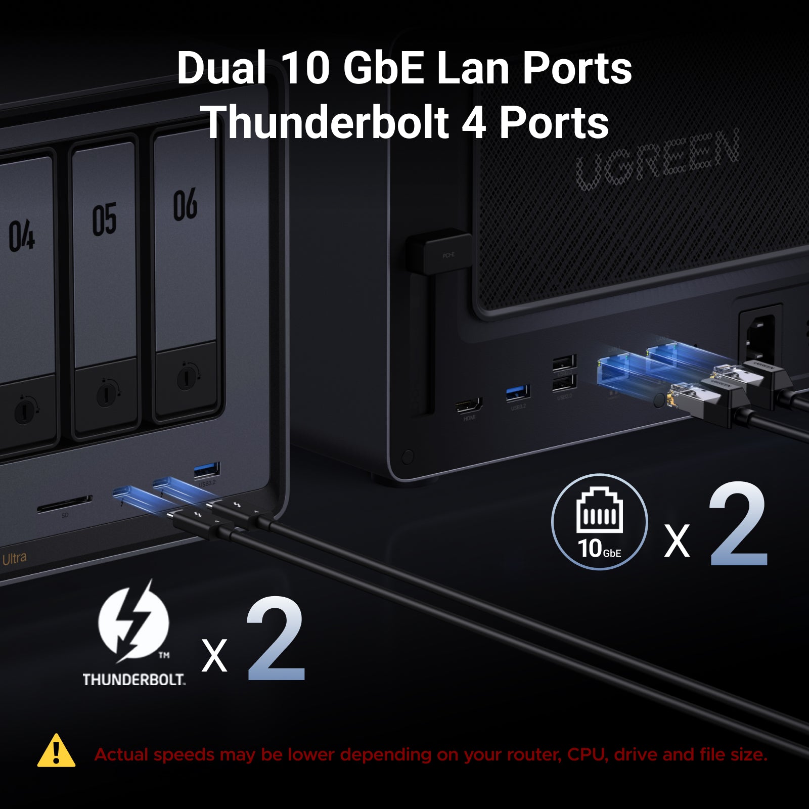 UGREEN DXP6800 Ultra 6-Bay NAS | Core 5 & Thunderbolt 4