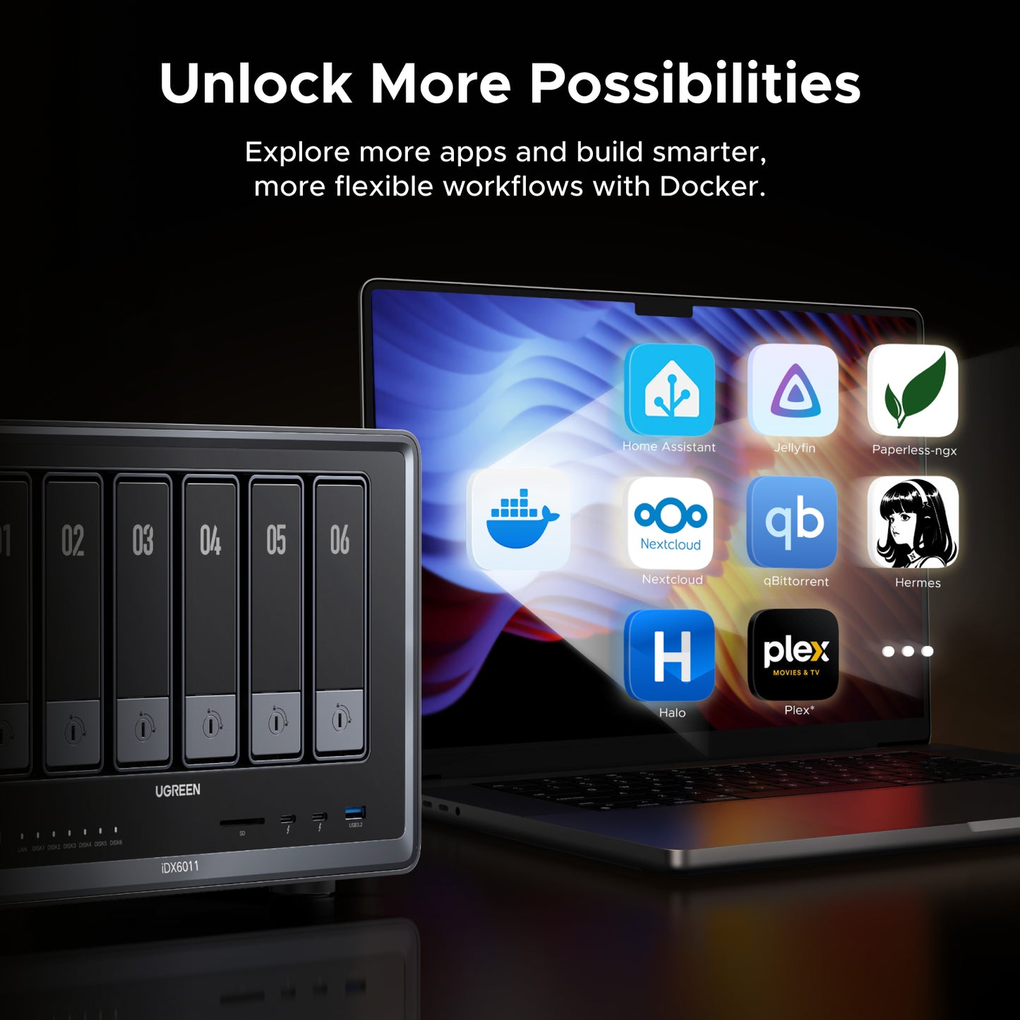 UGREEN iDX6011 64GB 6-Bay AI NAS