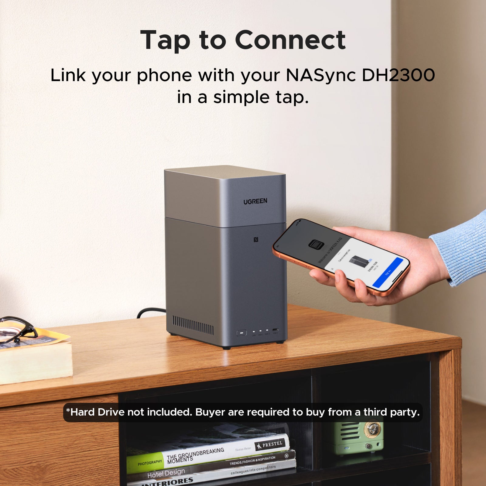 UGREEN DH2300 — 2-Bay Home NAS, 64TB Private Cloud Storage