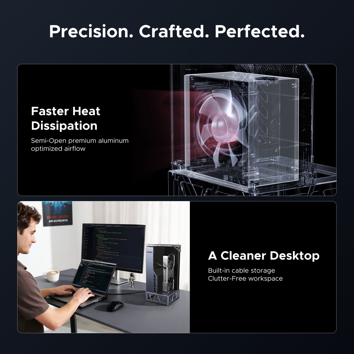 UGREEN LinkStation eGPU Dock with OCuLink 64Gbps & USB4 40Gbps