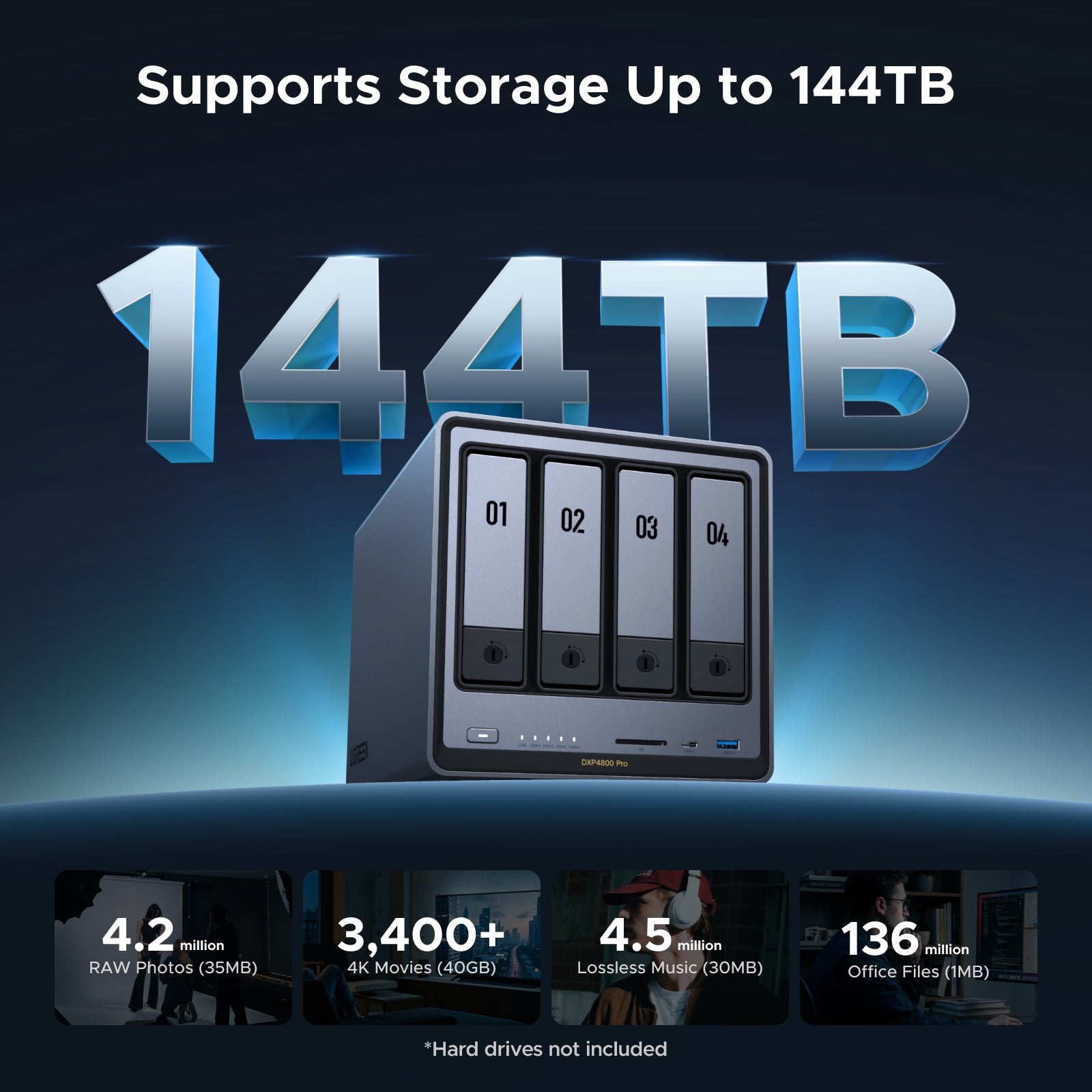 UGREEN DXP4800 Pro 4-Bay NAS | Core i3 & 10GbE