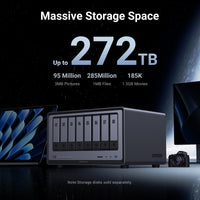 UGREEN NASync DXP8800 Plus with 8-Bay, 272TB Massive Data Storage and equiped with 12th Gen 10-core Intel® Core™ Processor
