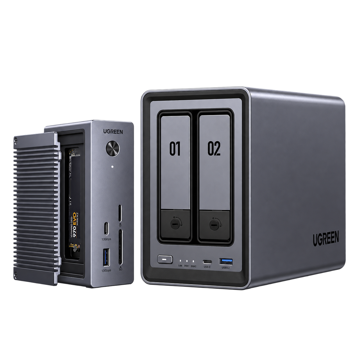 NASync DXP2800 + Docking Station Bundle