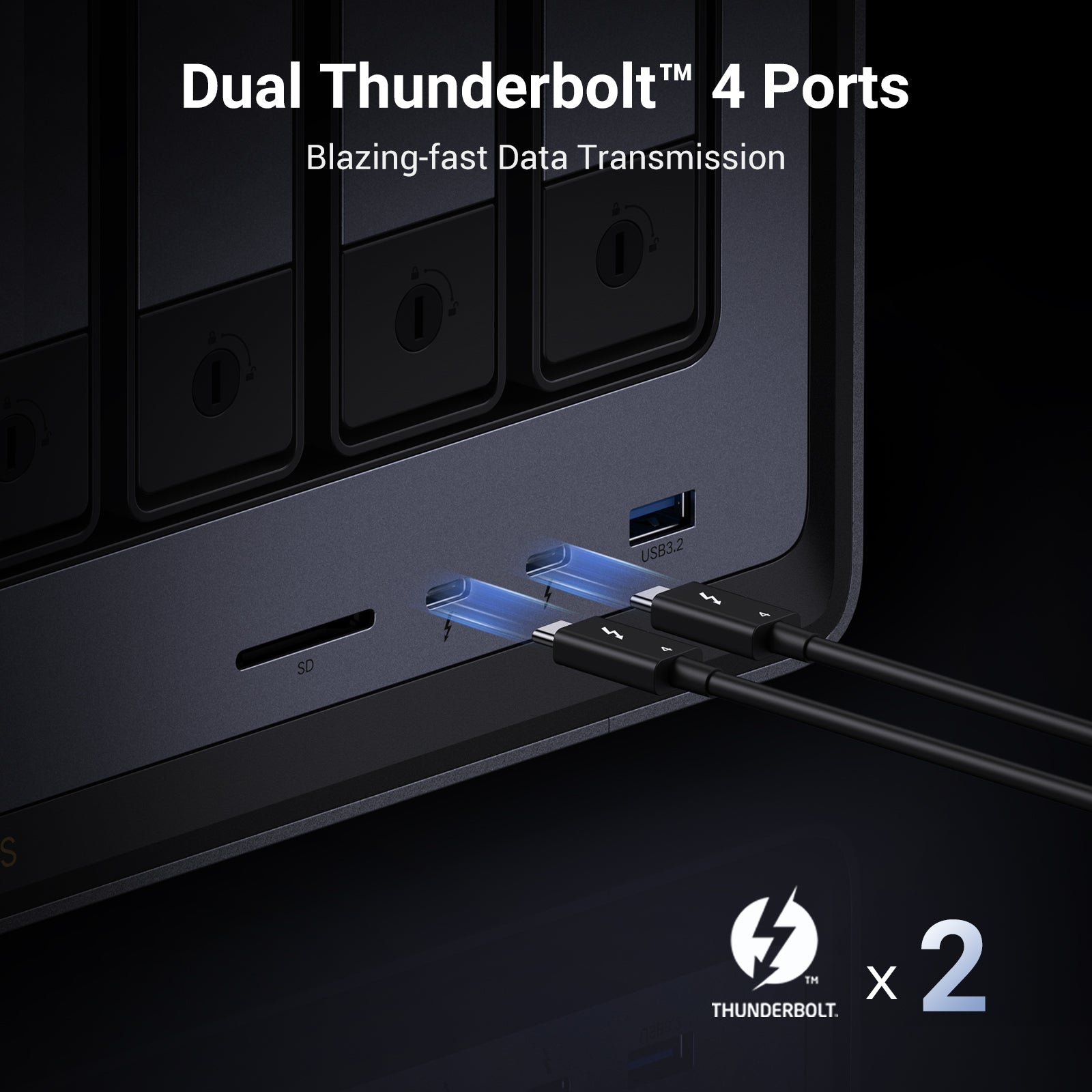 UGREEN NASync DXP8800 Plus 8-Bay NAS | Dual 10GbE & Thunderbolt 4