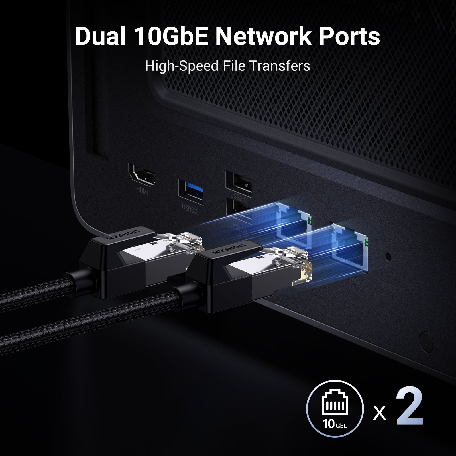 UGREEN NASync DXP8800 Plus 8-Bay NAS | Dual 10GbE & Thunderbolt 4