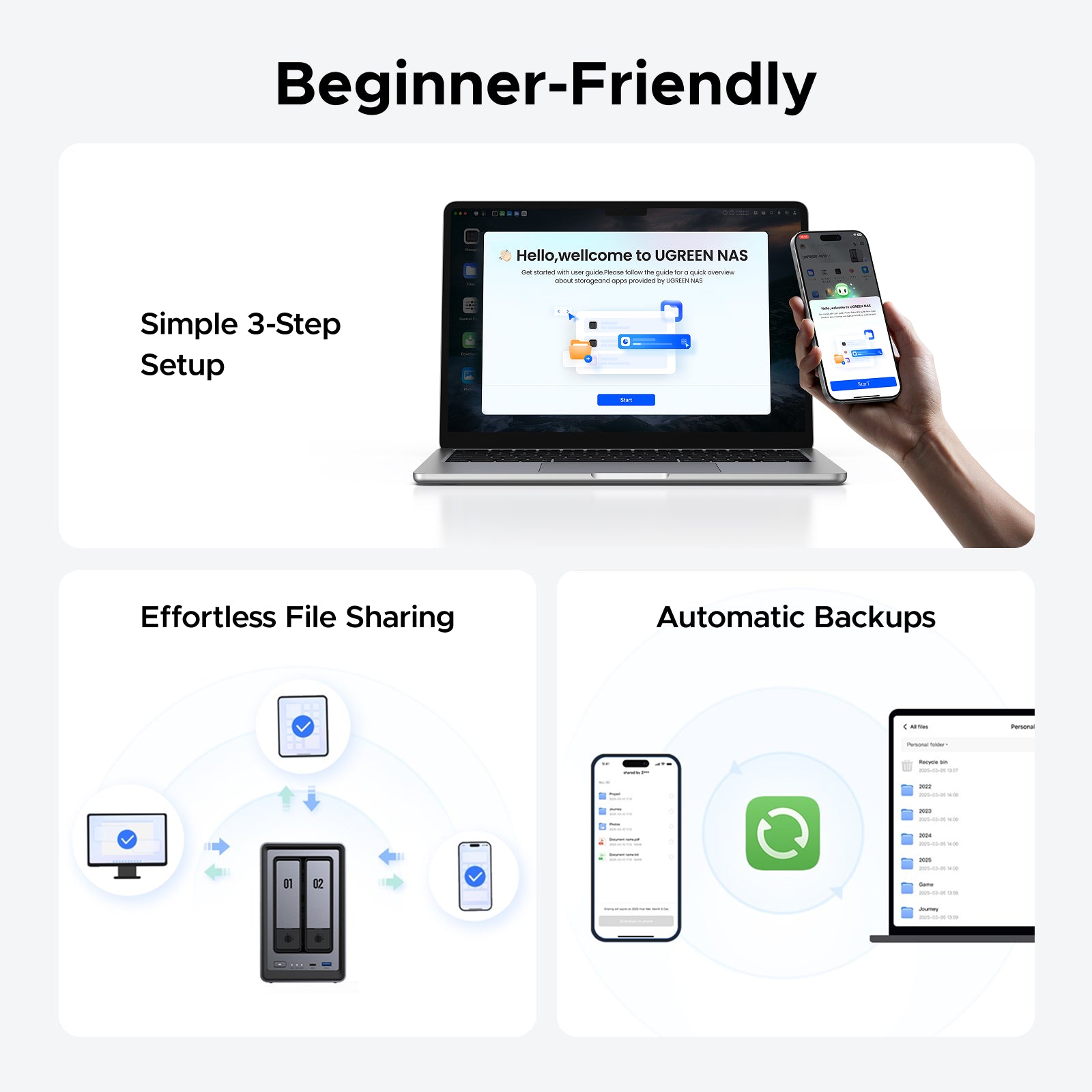 2 bay NAS Storage for Home | 14-day worry-free trial