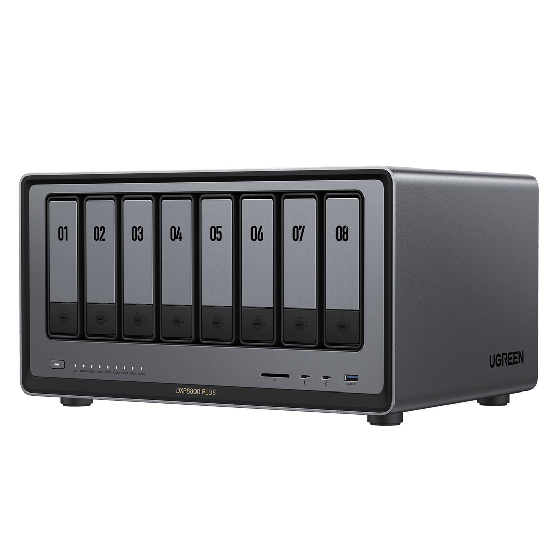UGREEN NASync DXP8800 Plus 8-Bay NAS | Dual 10GbE & Thunderbolt 4