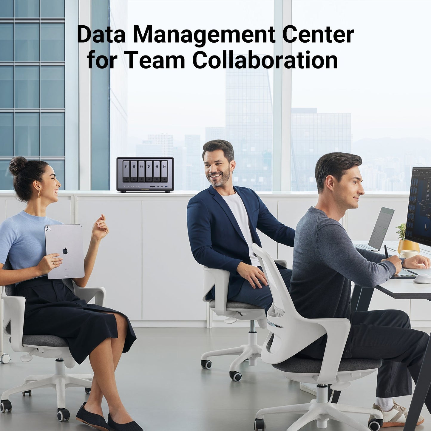 UGREEN 6 bay NAS Storage Data Management Center for Team Collaboration